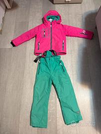 giacca e pantaloni da sci per bambini