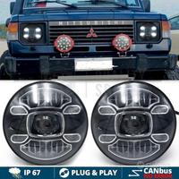 FARI LED Anteriori MITSUBISHI PAJERO 1 Bianco Puro
