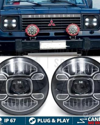 FARI LED Anteriori MITSUBISHI PAJERO 1 Bianco Puro