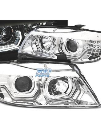 FARI BMW E90 E91 05-08 ANGEL EYES 3D CROMATI