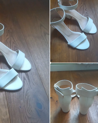 Tacchi e sandali da sposa n.36 bianchi eleganti