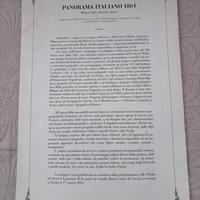 Litografia Panorama ltaliano 1861