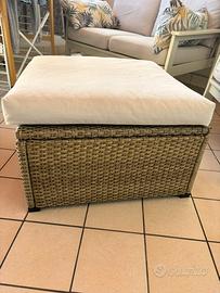 Pouf contenitore da esterno