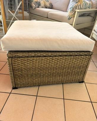 Pouf contenitore da esterno