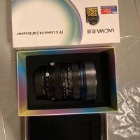 Decentrabile Laowa 15 mm f4  attacco nikon