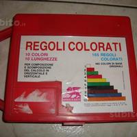 Scatola di regoli colorati per bambini