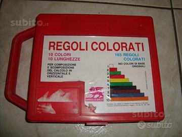 Scatola di regoli colorati per bambini