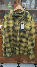 Palm Angels Curved Logo Check Shirt