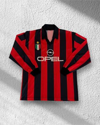 Maglia vintage AC Milan Opel manica lunga retrò