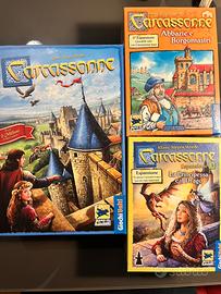 Carcassonne Hans im Gluck gioco base+ 2 espansioni