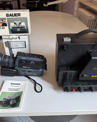 Lotto cinepresa Bauer S205 XL + proiettore Silma A