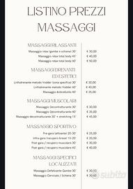 Massaggi a Napoli specifici e rilassanti