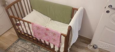 Lettino bimbi 0-6 anni con materasso