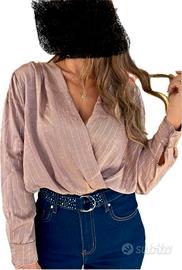 Blusa scollo a V