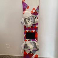 Snowboard Nidecker 140 + attacchi + scarponi Vans