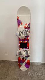 Snowboard Nidecker 140 + attacchi + scarponi Vans