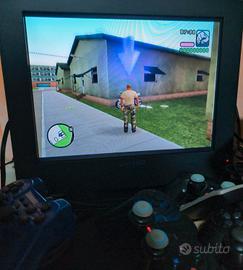 PS2 SLIM + Schermo United RCA+ Giochi + 3 Joystick