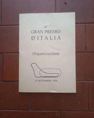 Libro Raro F1 GP d'Italia 1976 Monza - Documento