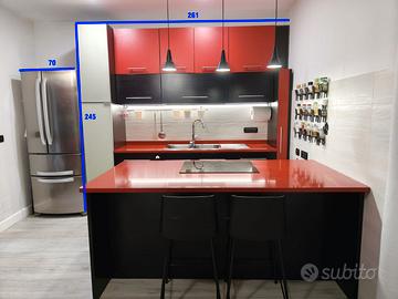 CUCINA MODERNA COMPLETA CON TOP OKITE