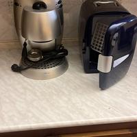 Macchina da caffè in acciaio + Frigo portatile
