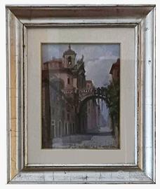 Quadro di Rinaldo Caressa ("Via Giulia")