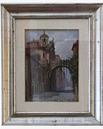 Quadro di Rinaldo Caressa ("Via Giulia")