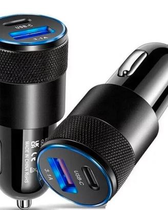 CARICABATTERIE UNIVERSALE AUTO TELEFONO CARICATORE