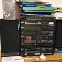 stereo con giradischi Philips fcd 565 vintage