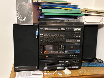 stereo con giradischi Philips fcd 565 vintage