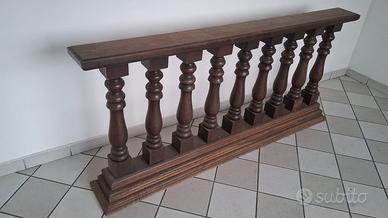 BALAUSTRA IN LEGNO ANTICO LUNGA CM. 180 E ALTA 81