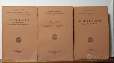 Benedetto Croce 3 volumi su Napoli ed. Laterza