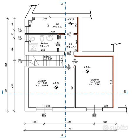 Appartamento bilocale Coriano centro