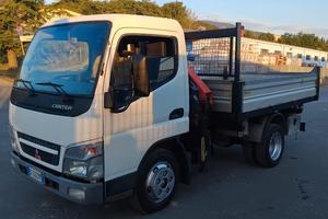 MITSUBISHI CANTER CON GRU E RIBALTABILE