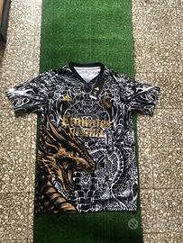Maglia Real Madrid Dragone Nera e oro
