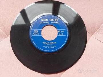 Disco 45 giri Festa a Tindari di Orazio Strano