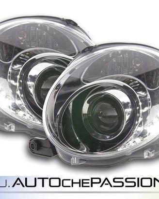 Fanali cromati dayline per ABARTH 500 2008 FIAT 50