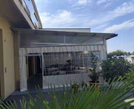 Gazebo tutto struttura in ferro bello e pesante