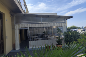 Gazebo tutto struttura in ferro bello e pesante