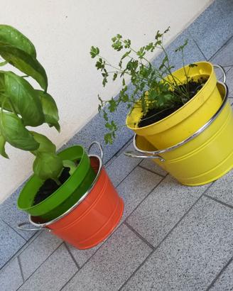 portavasi metallo giardino balcone piante estate