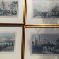 4 quadri paesaggi arabi
