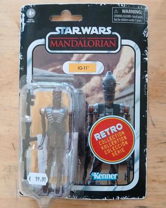 STAR WARS MANDOLARIAN RETRO GAME IG-11 KENNER 9 CM