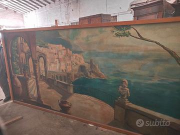 Grande quadro da arredamento dipinto su tavola