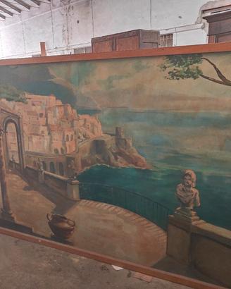 Grande quadro da arredamento dipinto su tavola