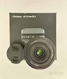 Fuji x - TTartisan 27mm F2.8 obiettivo autofocus