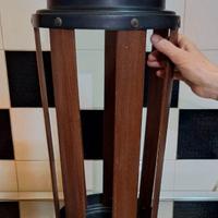 PORTAOMBRELLI DESIGN '60 MOGANO ALLUMINIO