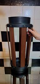 PORTAOMBRELLI DESIGN '60 MOGANO ALLUMINIO