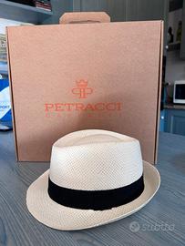 Cappello da uomo tipo Panama 100% paglia naturale