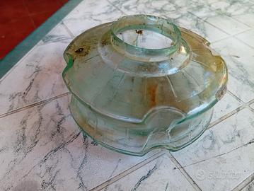 base lume in petrolio in vetro 