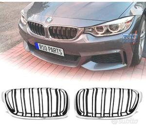 GRIGLIE BMW F30 F31 LOOK M3 CROMATO NERO