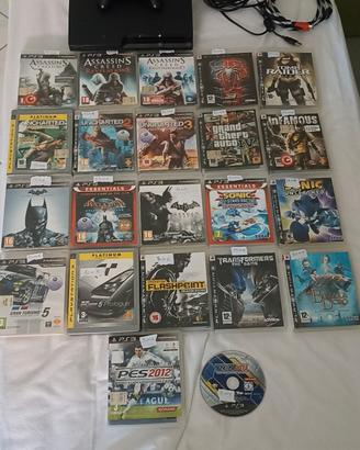 PlayStation 3 con 2 joystick +  22 giochi